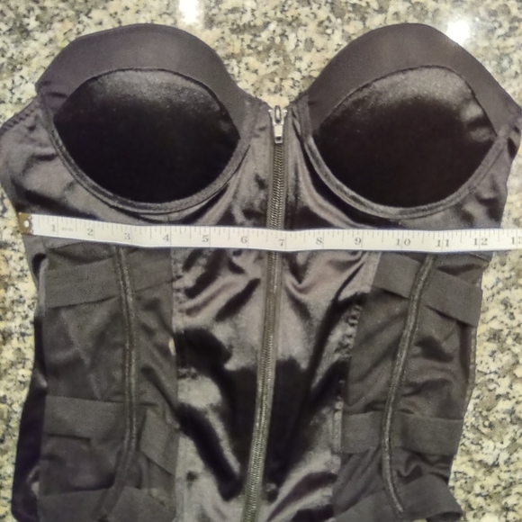NWT - Body Rage Microfiber and Mesh Black Bustier Size Small - Picture 8 of 8
